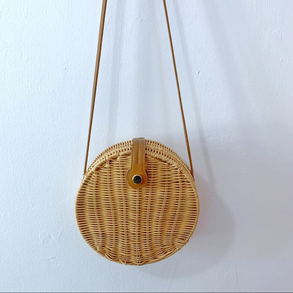 Wicker Shoulder Purse